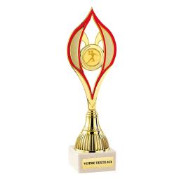 Trophe personnalis plastique or<br>3 tailles disponibles