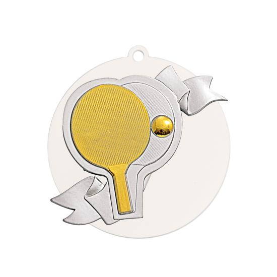 Médaille tennis de table acrylique métal Ø80mm