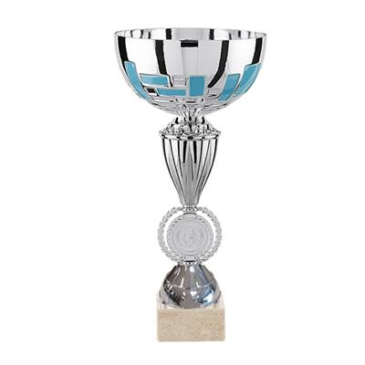 Coupe argent turquoise 26cm - TDF125A