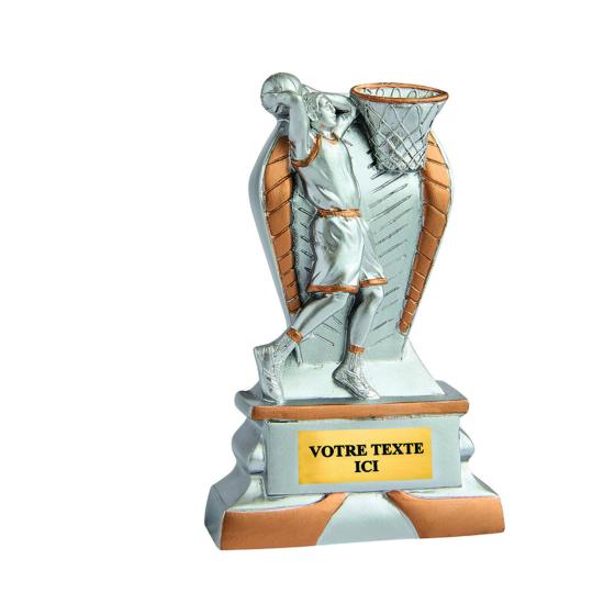 Trophée basketball résine 12 cm