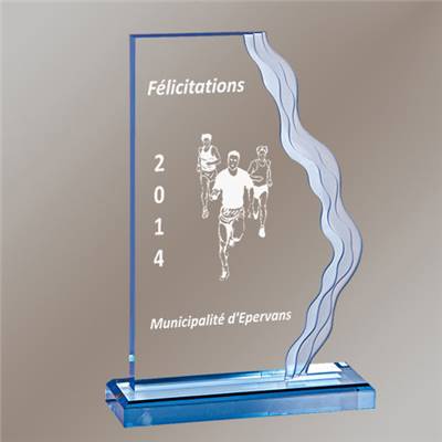 Trophée  Plexiglas Personnalisable 19cm - PL62B