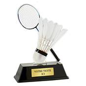 Trophe badminton plexiglas 16cm - PN016