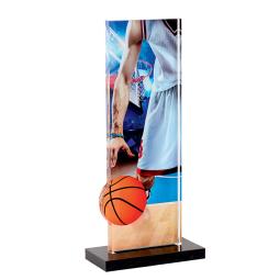 Trophée basket acrylique 22cm
