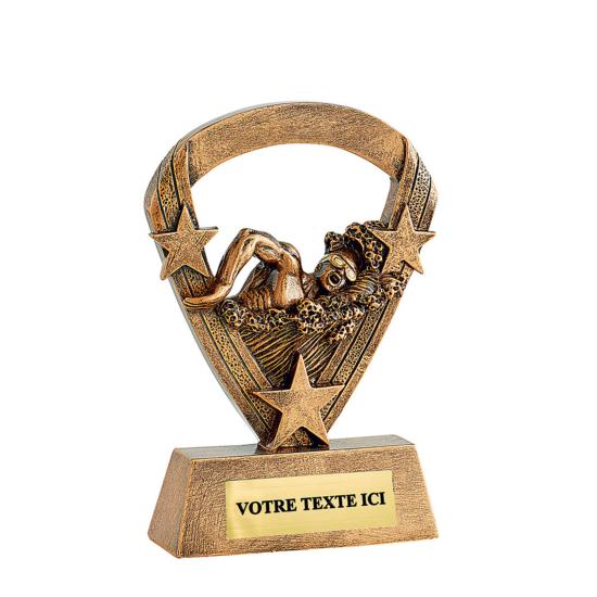 Trophée natation résine 11cm 