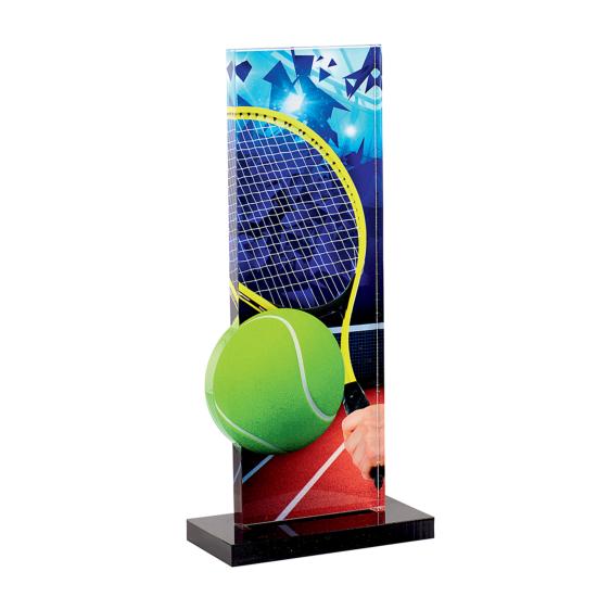 Trophée tennis acrylique 22cm
