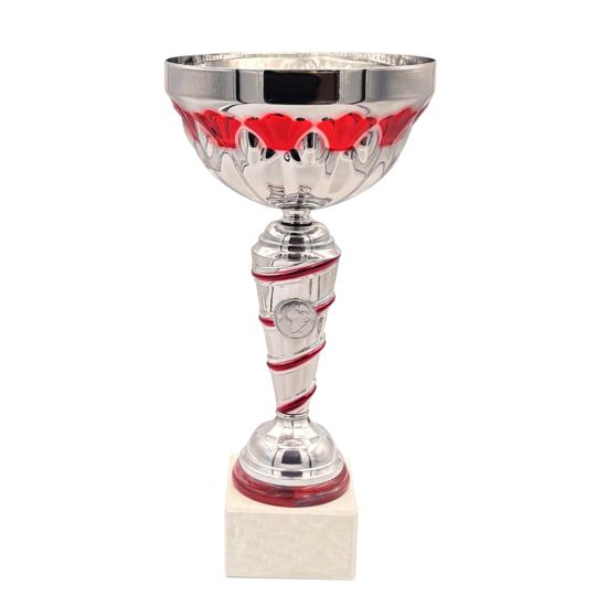 Coupe argent rouge 35cm