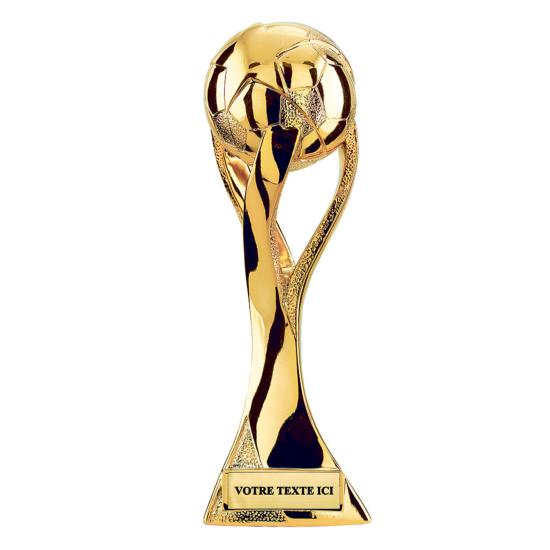 Trophée foot résine 34cm