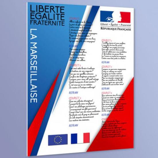 Affiche La Marseillaise modèle collège/lycée - MTMARS3