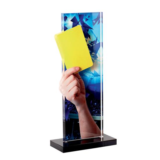 Trophée arbitre plexiglas 22cm