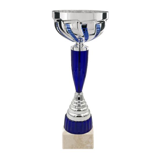 Coupe argent bleu 34cm