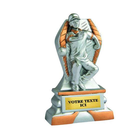 Trophée pétanque résine 12cm