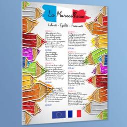 Affiche La Marseillaise modle cole primaire - MTMARS2