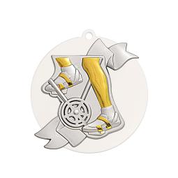 Médaille cyclisme acrylique métal Ø80mm