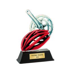 Trophée cyclisme plexiglas 16cm