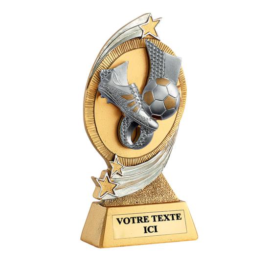 Trophée foot résine 15 cm