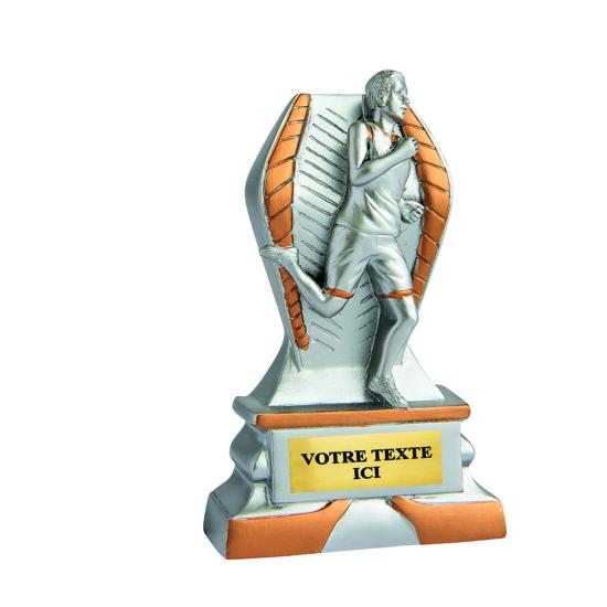 Trophée course à pied résine 12cm