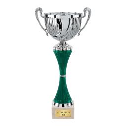 Coupe argent vert 38cm