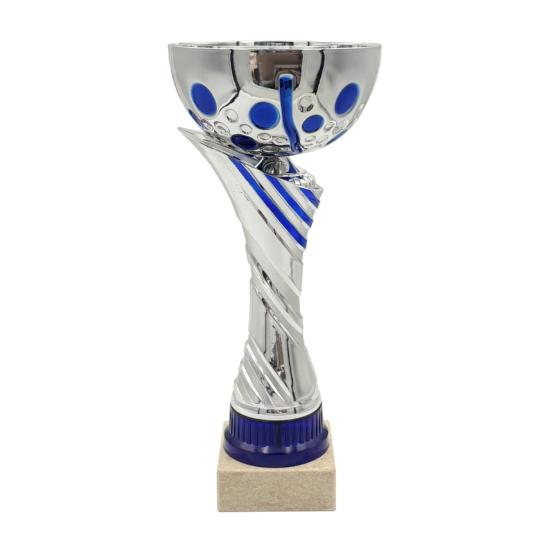 Coupe argent bleu 31cm