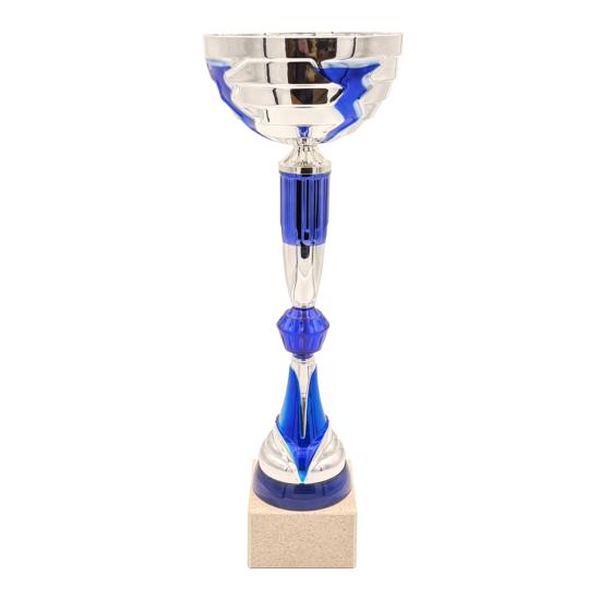 Coupe argent bleu 44cm