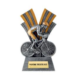 Trophée cyclisme résine 18cm 