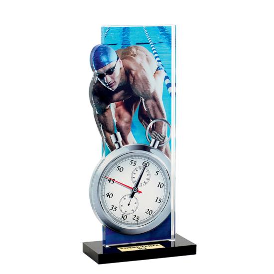 Trophée natation acrylique 22cm