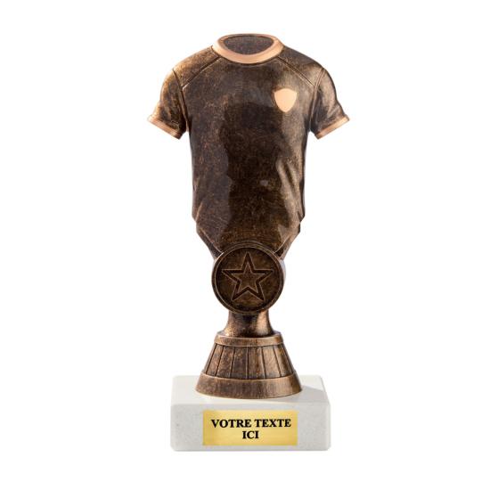 Trophée foot maillot plastique 17 cm