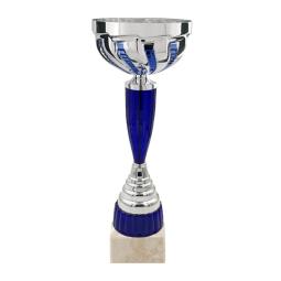 Coupe argent bleu 34cm