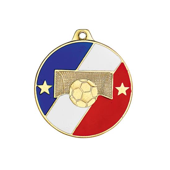 Médaille foot émaillée Ø50mm