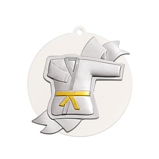 Médaille sport de combat acrylique métal Ø80mm