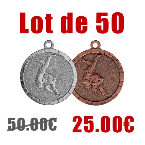 Médaille Judo Ø32mm lot 100
