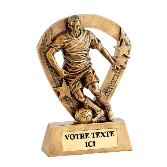 Trophée football résine 13cm
