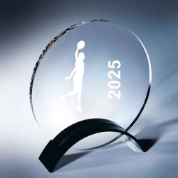 Trophée acrylique personnalisable <br>2 tailles disponibles