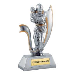 Trophée pompier résine 20cm