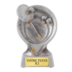 Trophe badminton rsine 13cm