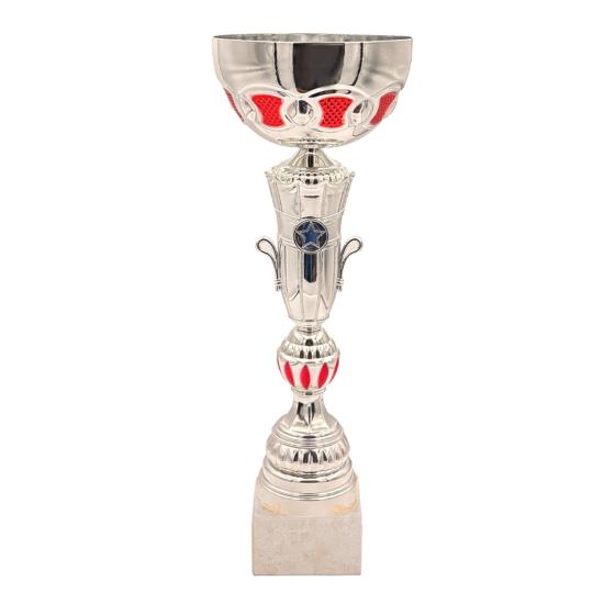 Coupe argent rouge 44cm
