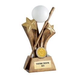 Trophée billard résine 20cm