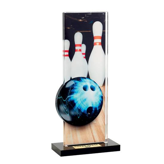 Trophée bowling acrylique 22cm