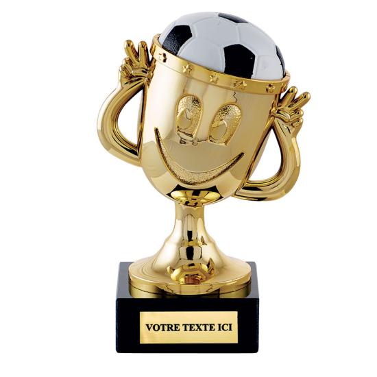 Trophée foot plastique 11 cm