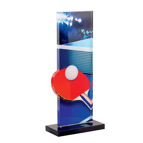 Trophée tennis de table acrylique 22cm