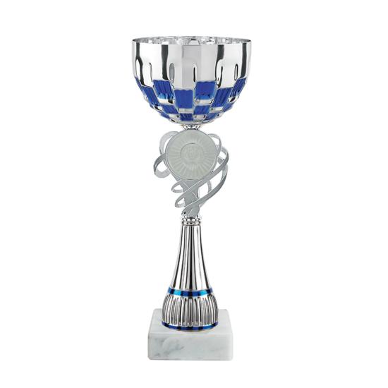 Coupe argent bleu 32cm