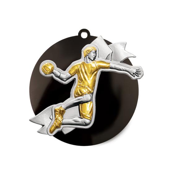 Médaille handball acrylique métal Ø80mm