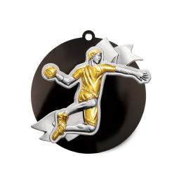 Médaille handball acrylique métal Ø80mm