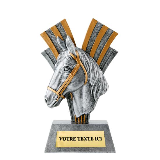 Trophée équitation résine 16cm