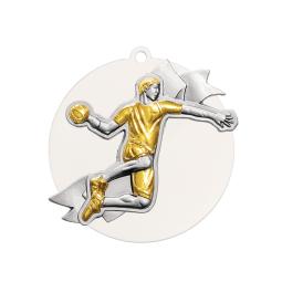 Médaille handball acrylique métal Ø80mm
