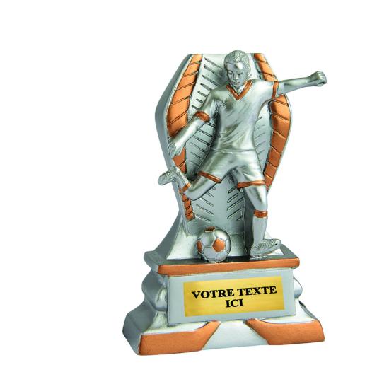 Trophée foot résine 12cm